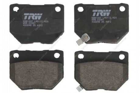 Комплект тормозных колодок, дисковый тормоз TRW GDB1007 (фото 1)