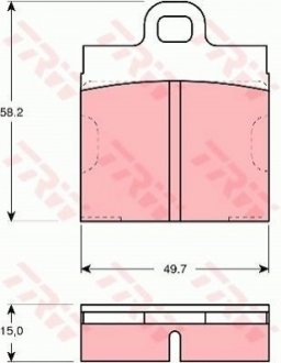 Гальмівні колодки TRW GDB103