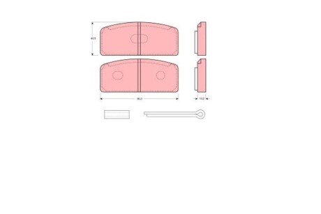 Автозапчасть TRW GDB108