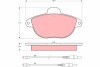 Комплект тормозных колодок, дисковый тормоз TRW GDB1301 (фото 1)