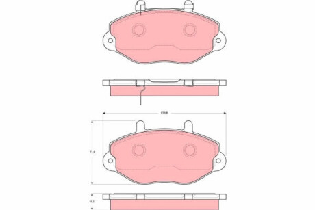 Колодки дискового тормоза TRW GDB1573