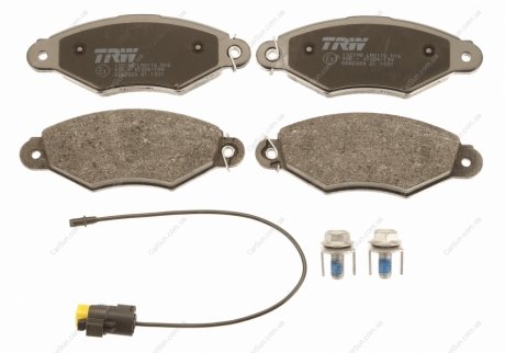 Комплект тормозных колодок, дисковый тормоз TRW GDB2024 (фото 1)