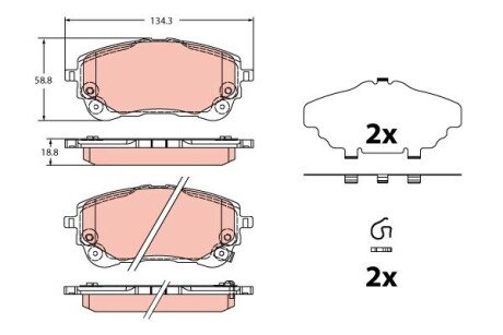 Автозапчасть TRW GDB2349