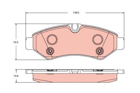 ГАЛЬМІВНІ КОЛОДКИ TRW GDB2422