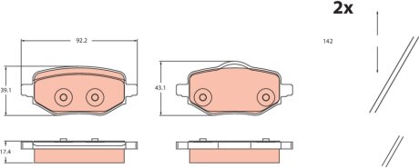 Автозапчастина TRW GDB2480