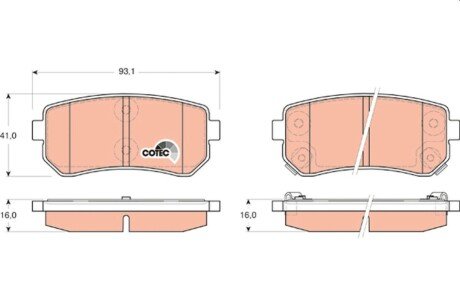 Кольцо стопорное TRW GDB3451 (фото 1)