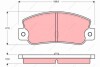 Комплект гальмівних колодок, дискове гальмо TRW GDB360 (фото 2)