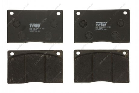 Комплект гальмівних колодок, дискове гальмо TRW GDB585 (фото 1)