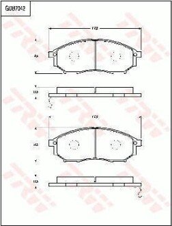 Колодки дискового тормоза TRW GDB7042 (фото 1)