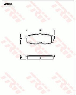 Колодки гальмвн TRW GDB7778 (фото 1)