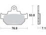 Тормозные колодки TRW MCB550 (фото 1)