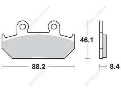 Комплект тормозных колодок, дисковый тормоз TRW MCB571SV