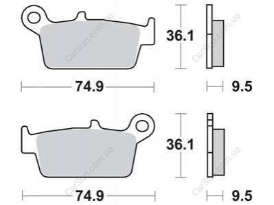 Гальмівна колодка (диск) TRW MCB575RSI