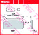 Комплект тормозных колодок, дисковый тормоз TRW MCB580 (фото 3)