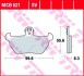 Комплект тормозных колодок, дисковый тормоз TRW MCB621SV (фото 2)