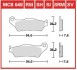 Комплект тормозных колодок, дисковый тормоз TRW MCB648SRM (фото 2)