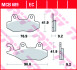 Комплект гальмівних колодок, дискове гальмо TRW MCB689 (фото 3)