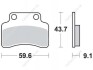 Комплект тормозных колодок, дисковый тормоз TRW MCB694 (фото 1)