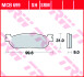 Тормозные колодки TRW MCB699 (фото 3)