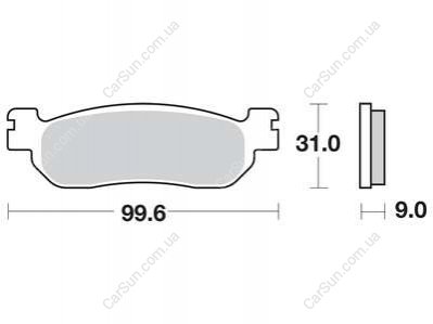 Комплект тормозных колодок, дисковый тормоз TRW MCB699SH (фото 1)