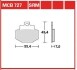 Комплект тормозных колодок, дисковый тормоз TRW MCB727SRM (фото 1)