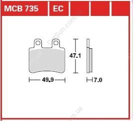 Автозапчасть TRW MCB735EC