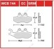 Комплект тормозных колодок, дисковый тормоз TRW MCB744EC (фото 1)