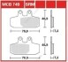 Комплект гальмівних колодок, дискове гальмо TRW MCB749SRM (фото 1)