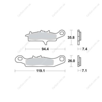 Тормозные колодки TRW MCB757SI