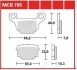 Комплект тормозных колодок, дисковый тормоз TRW MCB765 (фото 1)