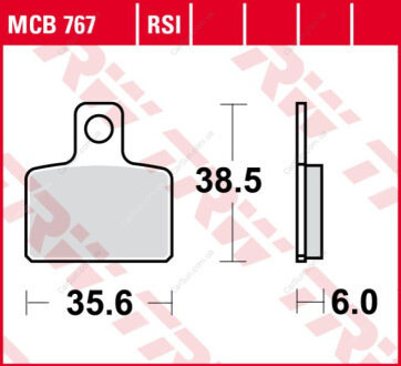 KLOCKI HAM. MOTO. (ORGANIC) GAS GAS TXT 300 (04-11) TRW MCB767