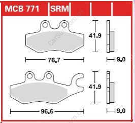 Автозапчасть TRW MCB771SRM