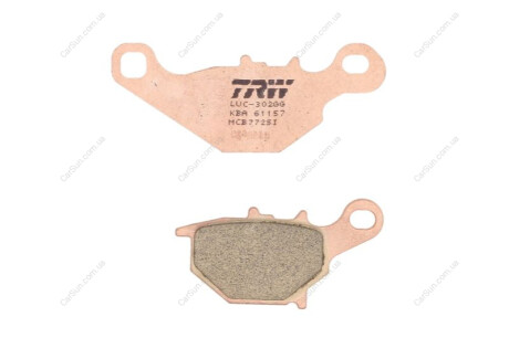 Комплект тормозных колодок, дисковый тормоз TRW MCB772SI