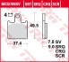 Комплект тормозных колодок, дисковый тормоз TRW MCB789CRQ (фото 3)