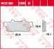 Комплект тормозных колодок, дисковый тормоз TRW MCB800SRM (фото 2)