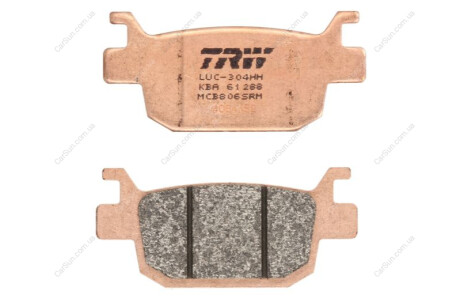 Комплект тормозных колодок, дисковый тормоз TRW MCB806SRM