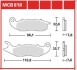 Комплект тормозных колодок, дисковый тормоз TRW MCB818 (фото 2)