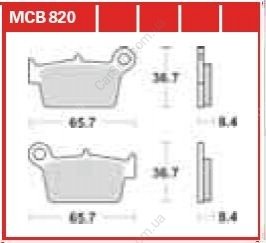 Автозапчасть TRW MCB820