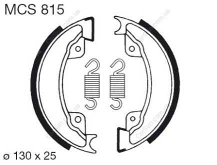 Комплект тормозных колодок TRW MCS815