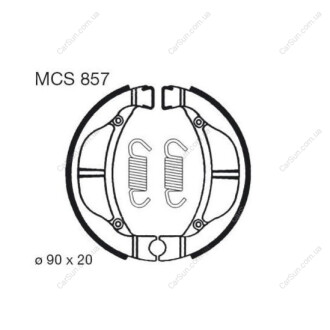 Барабанные тормозные колодки TRW MCS857