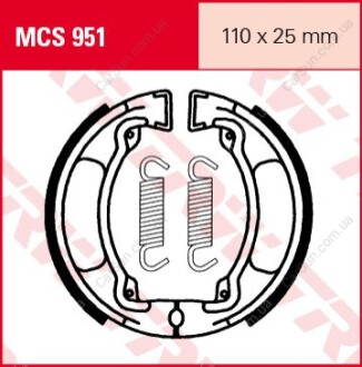 Комплект тормозных колодок TRW MCS951