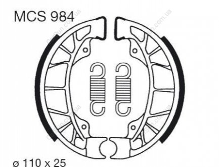 Комплект тормозных колодок TRW MCS984