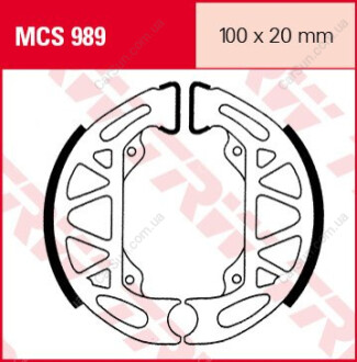 Комплект тормозных колодок TRW MCS989