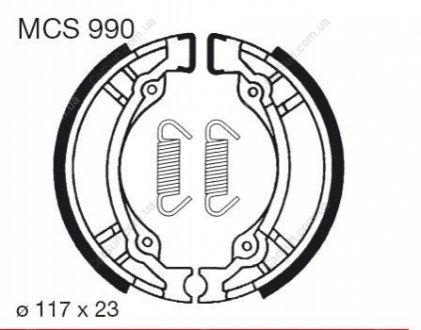 Комплект тормозных колодок TRW MCS990