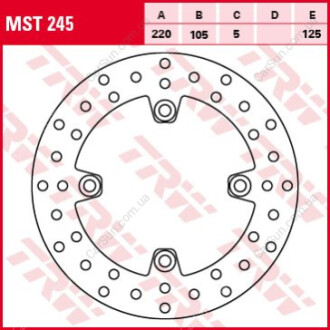 Гальмівний диск TRW MST245 (фото 1)