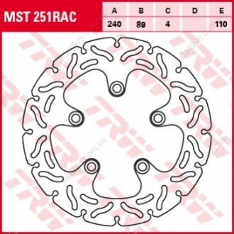 Тормозные диски TRW MST251RAC