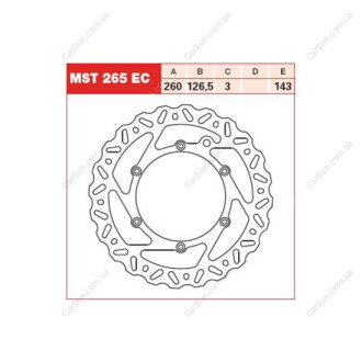 Автозапчасть TRW MST265EC