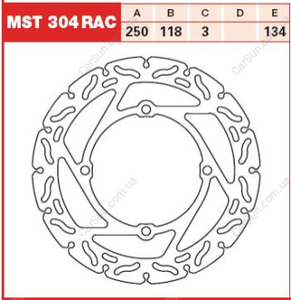 Тормозной диск TRW MST304RAC