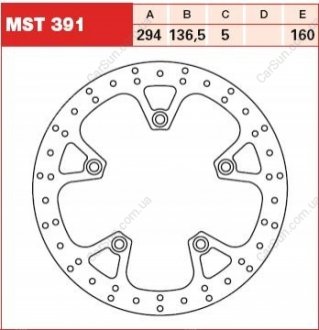 Тормозные диски TRW MST391