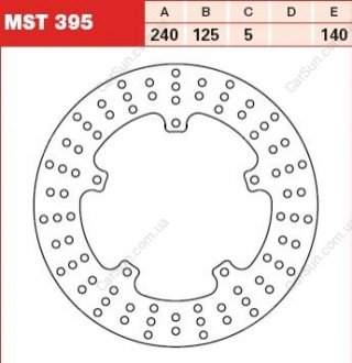 Тормозной диск TRW MST395